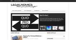 Desktop Screenshot of legalnomics.com